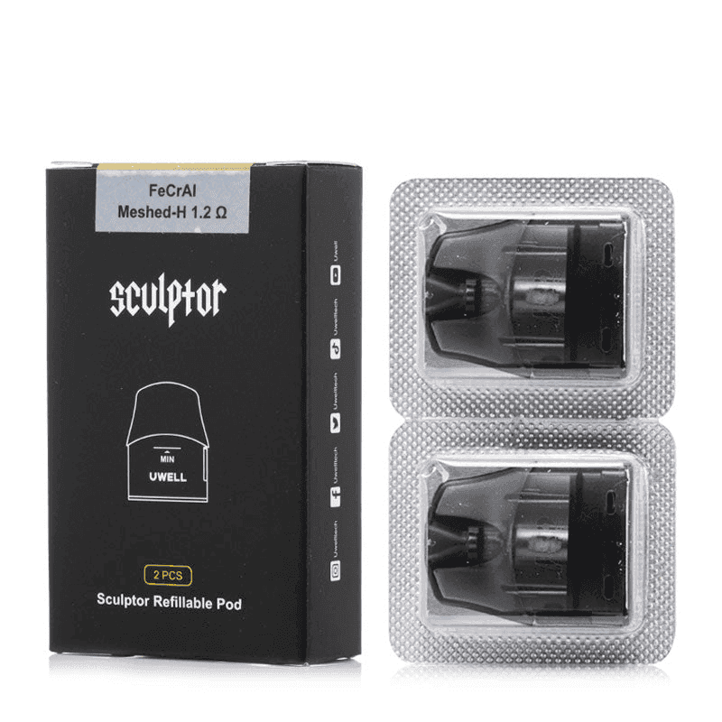 UWELL SCULPTOR雕塑家 11W電鍍金屬雕刻空倉煙彈:圖片 6